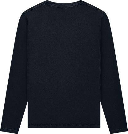 EP01L-SBL6 - Long Sleeve T-shirt - Stone Washed Black