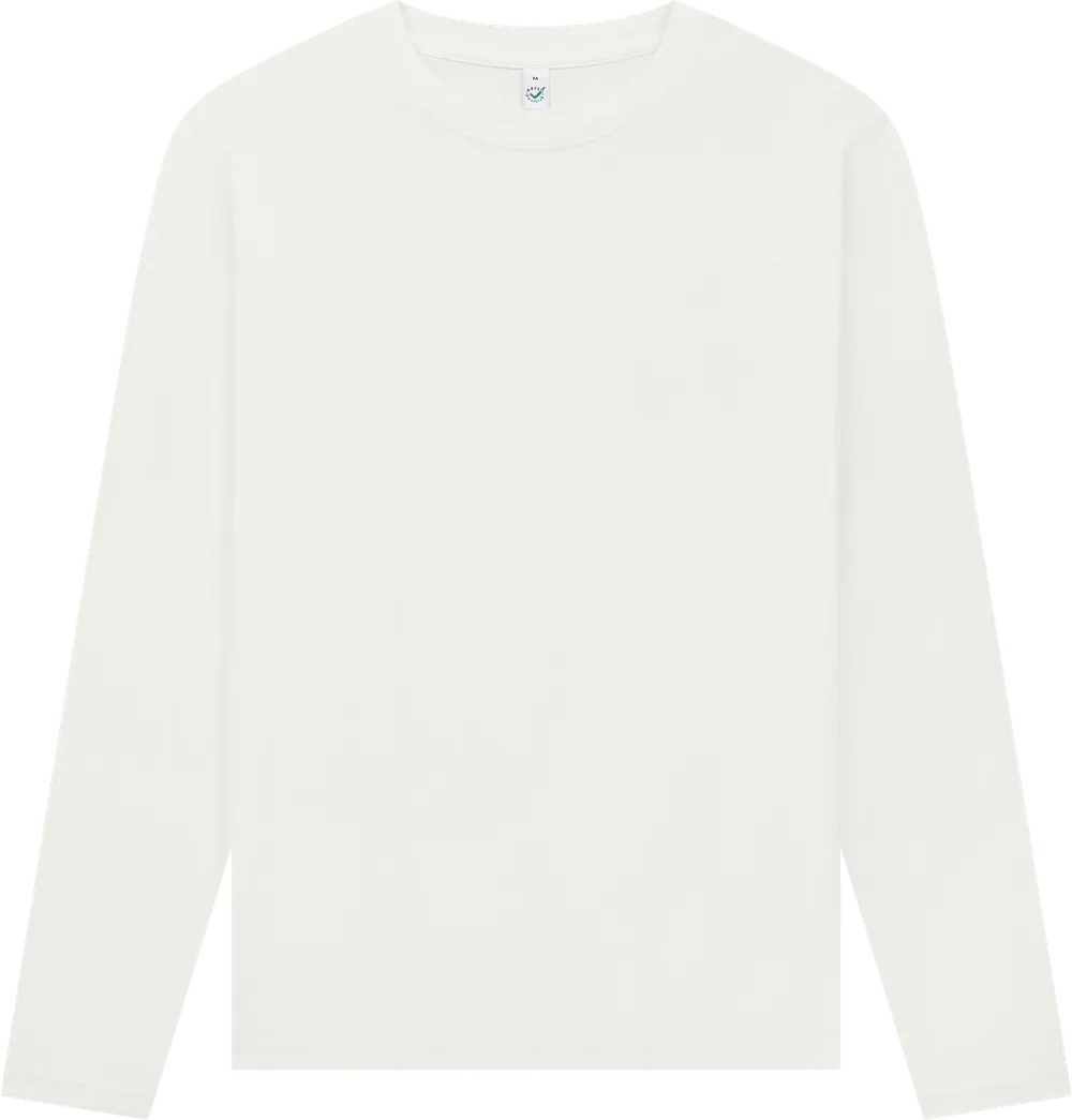 EP01L-SWH1 - Long Sleeve T-shirt - Stone Washed White