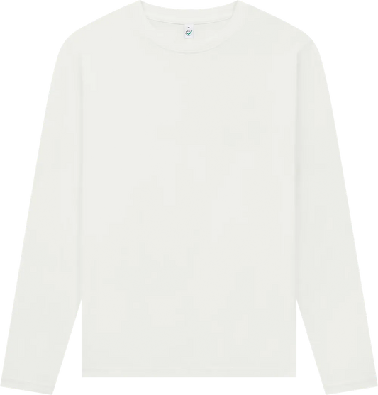 EP01L-SWH5 - Long Sleeve T-shirt - Stone Washed White