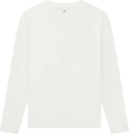 EP01L-SWH3 - Long Sleeve T-shirt - Stone Washed White