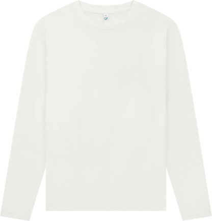 EP01L-SWH6 - Earth Positive® Long Sleeve T-shirt - Stone Washed White
