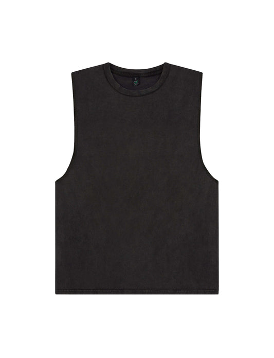 Earth Positive® Sleeveless T-shirt - Stone Washed Black - S