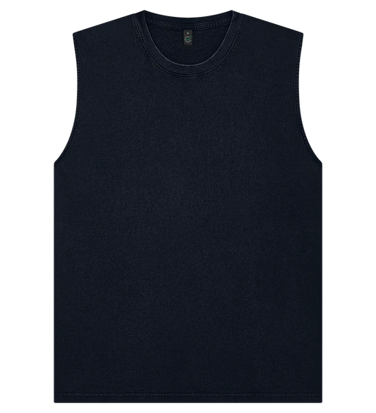 EP01S-SBL4 - Sleeveless T-shirt - Stone Washed Black