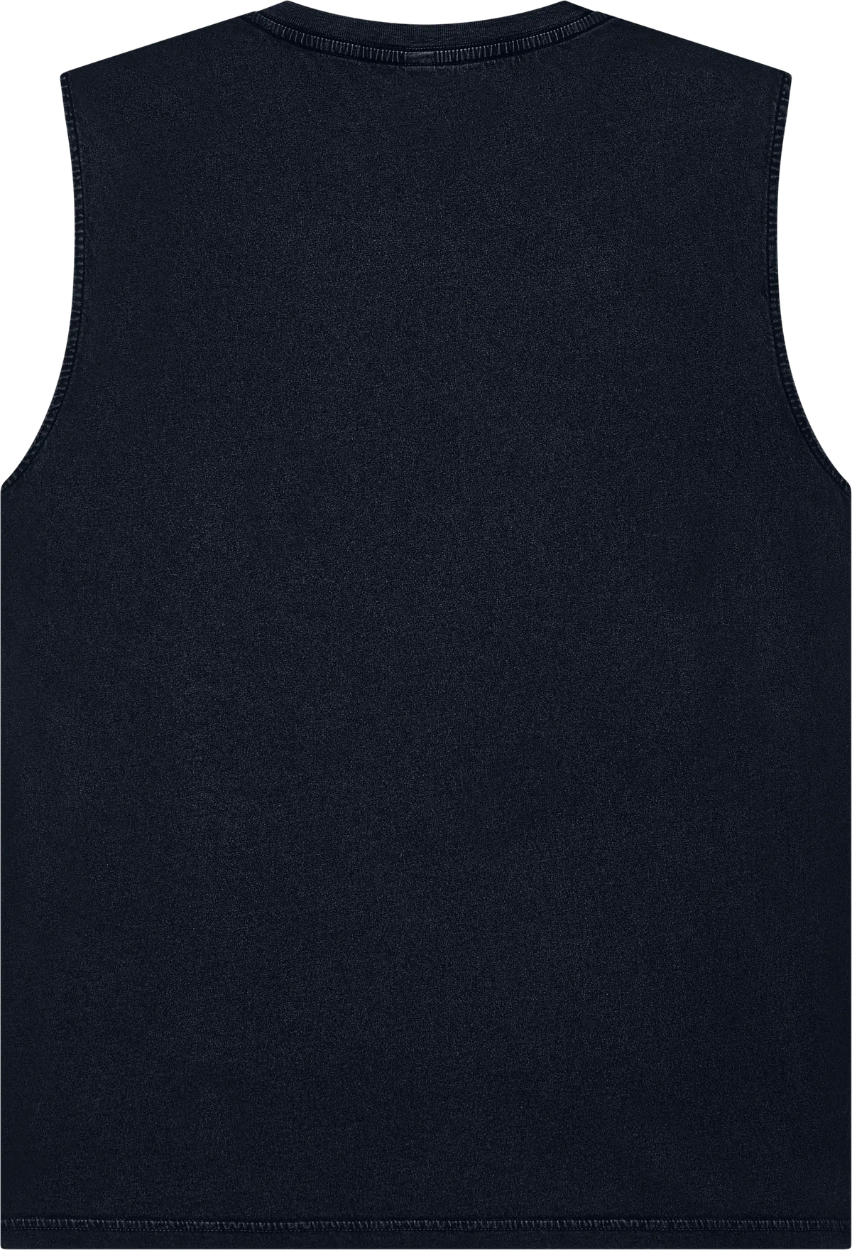 EP01S-SBL0 - Earth Positive® Sleeveless T-shirt - Stone Washed Black
