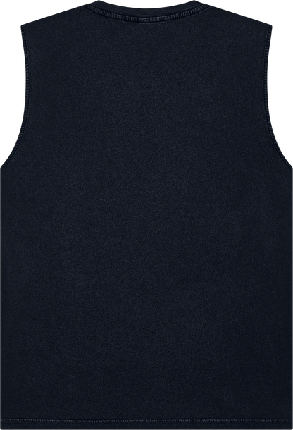 EP01S-SBL5 - Earth Positive® Sleeveless T-shirt - Stone Washed Black