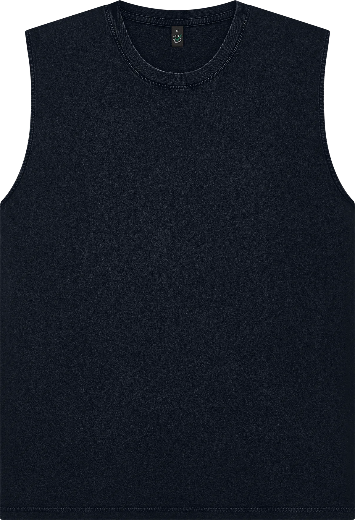 EP01S-SBL5 - Earth Positive® Sleeveless T-shirt - Stone Washed Black