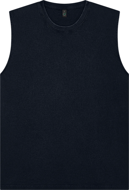 EP01S-SBL5 - Earth Positive® Sleeveless T-shirt - Stone Washed Black
