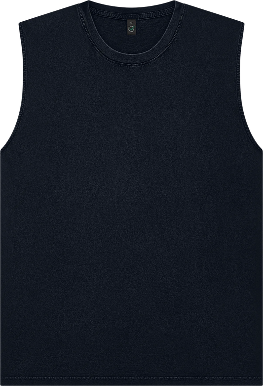 EP01S-SBL4 - Earth Positive® Sleeveless T-shirt - Stone Washed Black