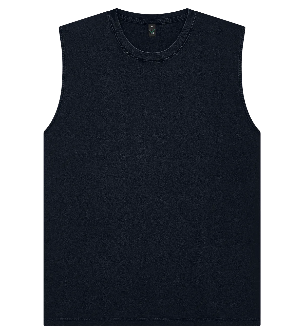 EP01S-SBL5 - Sleeveless T-shirt - Stone Washed Black