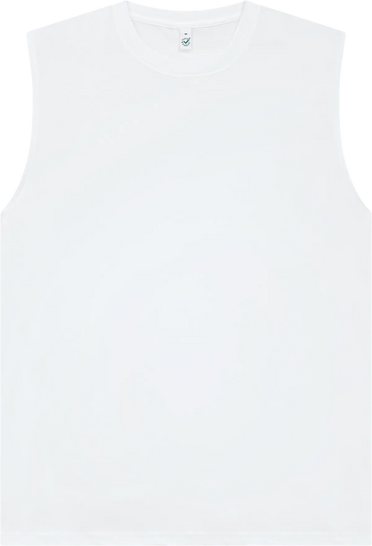 EP01S-WH5 - Earth Positive® Sleeveless T-shirt - White