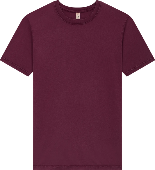 EP01-SBU0 - Earth Positive® Jersey T-shirt - Stone Washed Burgundy