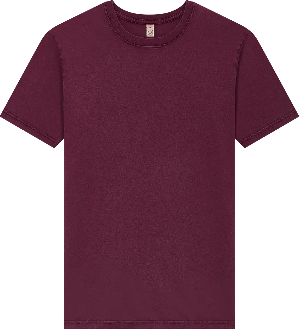 EP01-SBU6 - Jersey T-shirt - Stone Washed Burgundy