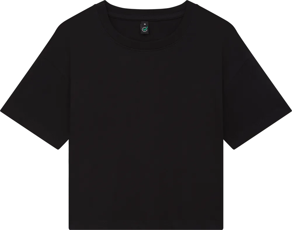EP026-BL3 - Women's Premium Boxy T-shirt - Black