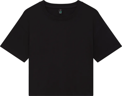 EP026-BL0 - Women's Premium Boxy T-shirt - Black
