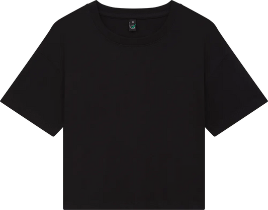 EP026-BL0 - Women's Premium Boxy T-shirt - Black