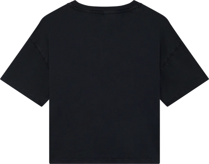 EP026-SBL1 - Women's Premium Boxy T-shirt - Stone Washed Black