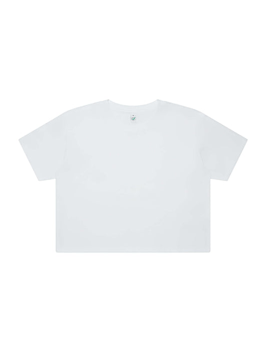 Earth Positive® Women's Premium Boxy T-shirt - White - M