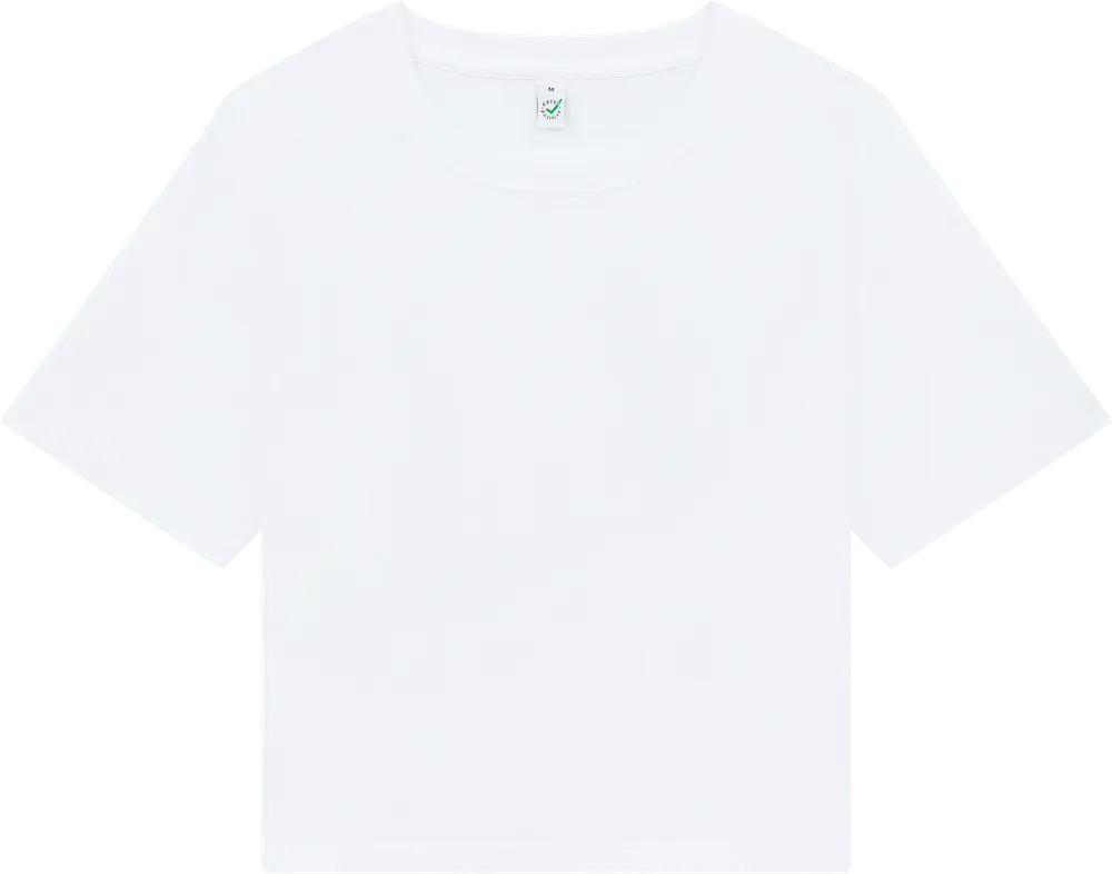 EP026-WH0 - Women's Premium Boxy T-shirt - White
