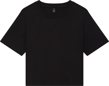 EP026-BL1 - Women's Premium Boxy T-shirt - Black