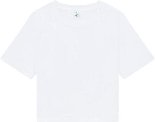 EP026-WH3 - Women's Premium Boxy T-shirt - White