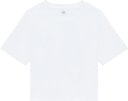 EP026-WH2 - Women's Premium Boxy T-shirt - White