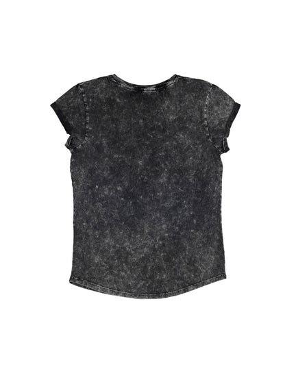 Earth Positive® Women's Rolled Sleeve T-shirt - Acid Black - S