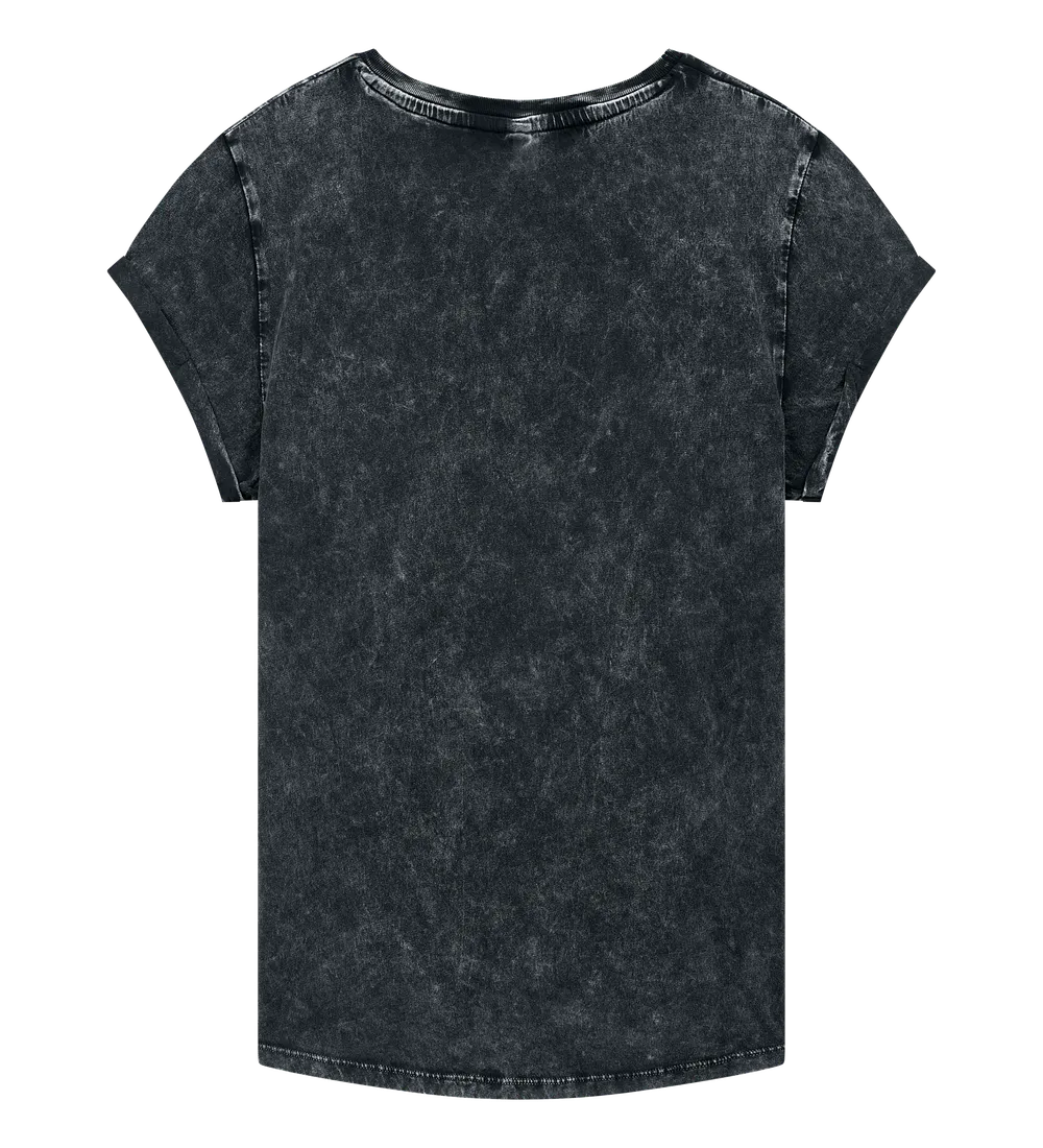 EP16-ABL0 - Women's Rolled Sleeve T-shirt - Acid Black