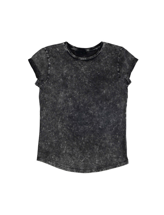 Earth Positive® Women's Rolled Sleeve T-shirt - Acid Black - L