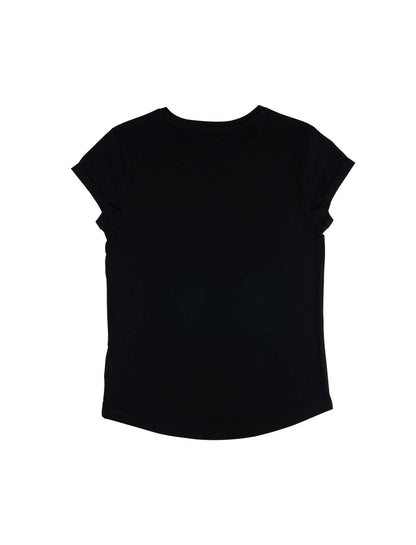 Earth Positive® Women's Rolled Sleeve T-shirt - Black - M