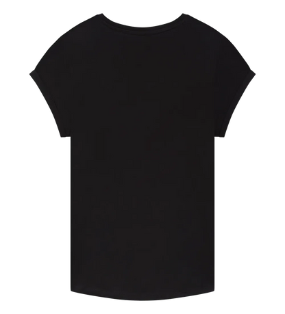 EP16-BL2 - Women's Rolled Sleeve T-shirt - Black