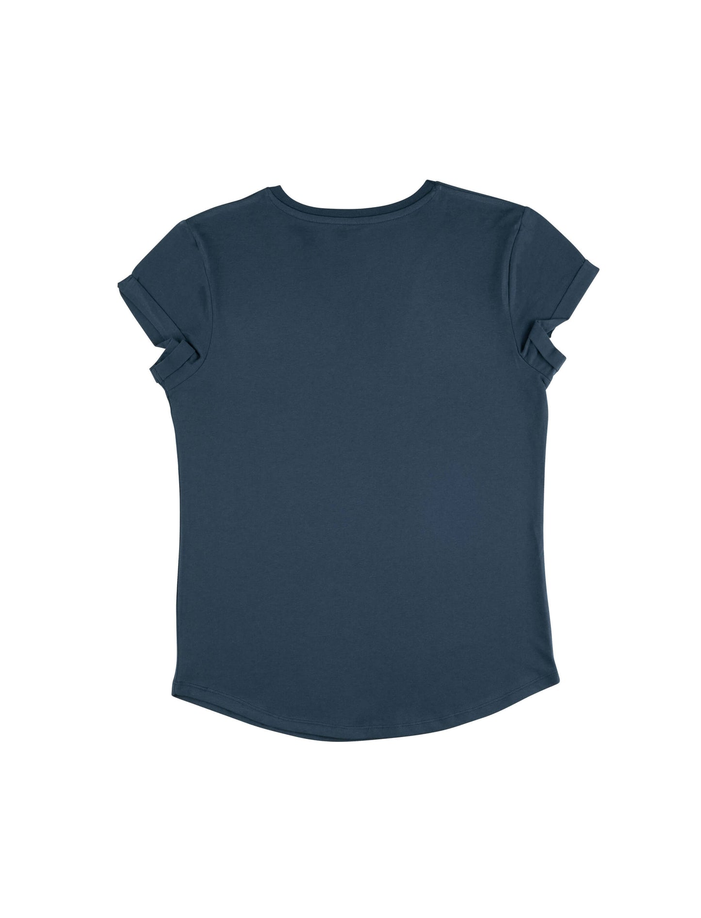 Earth Positive® Women's Rolled Sleeve T-shirt - Denim Blue - XL
