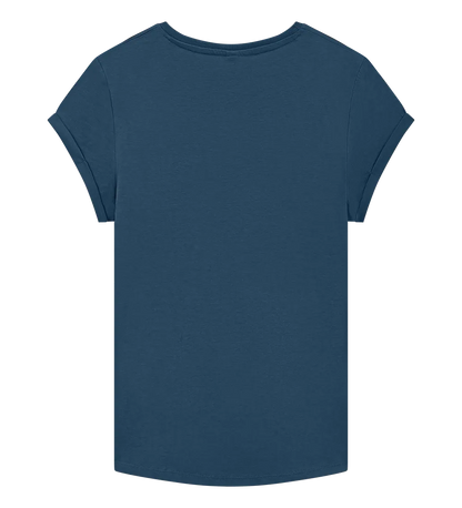 EP16-DE00 - Women's Rolled Sleeve T-shirt - Denim Blue