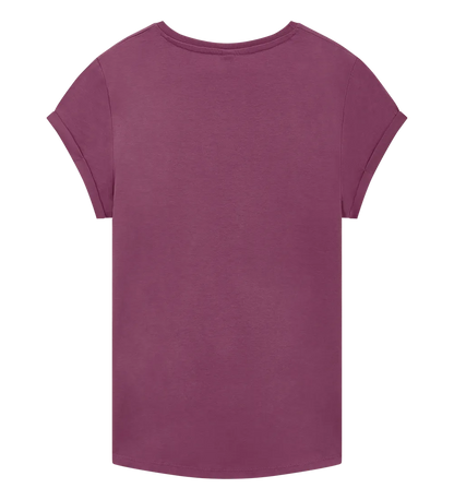 EP16-FBU0 - Women's Rolled Sleeve T-shirt - Faded Burgundy