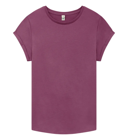 EP16-FBU0 - Women's Rolled Sleeve T-shirt - Faded Burgundy