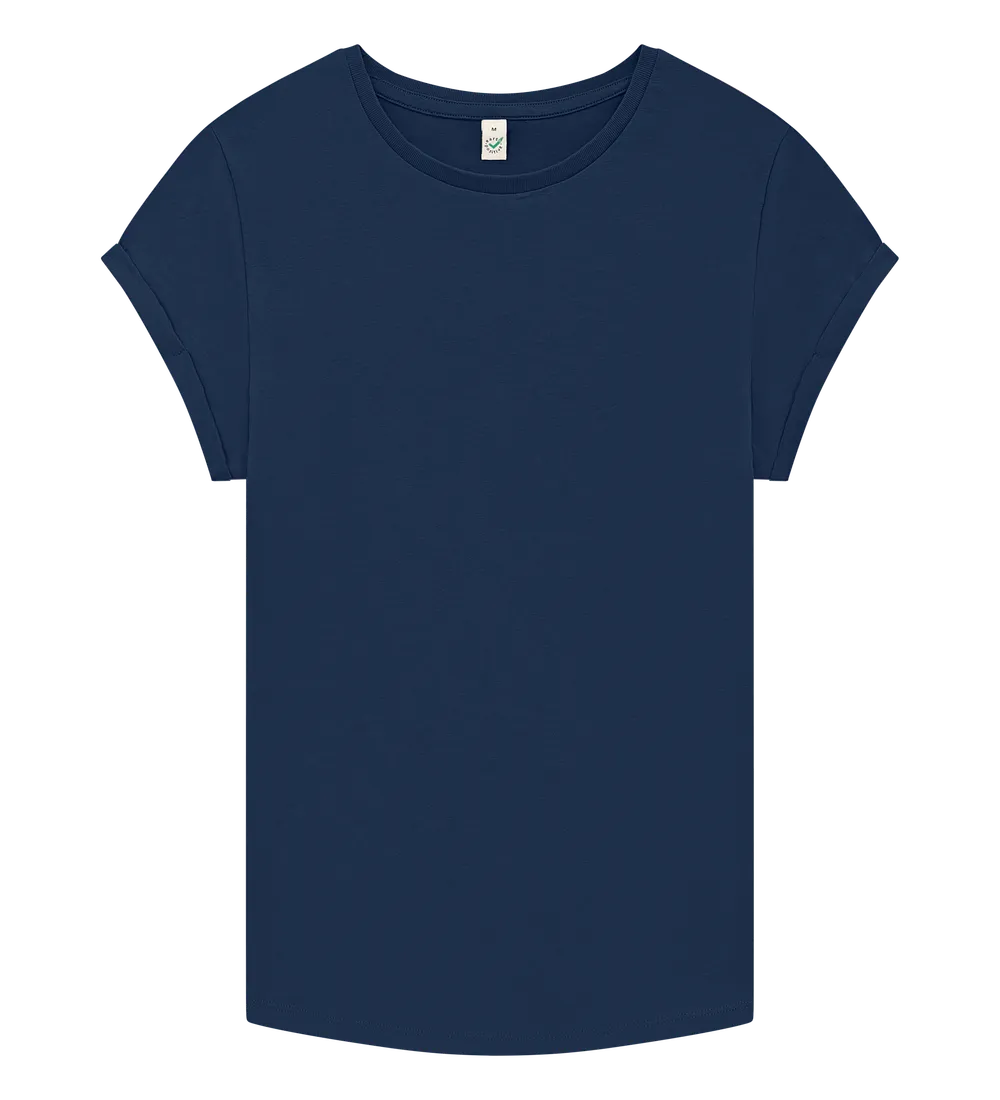 EP16-FRNA1 - Women's Rolled Sleeve T-shirt - French Navy