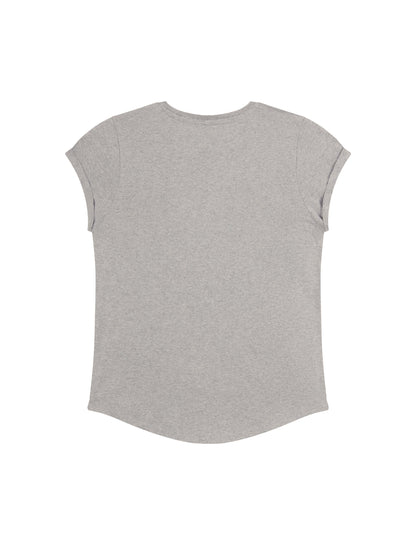 Earth Positive® Women's Rolled Sleeve T-shirt - Light Heather - S