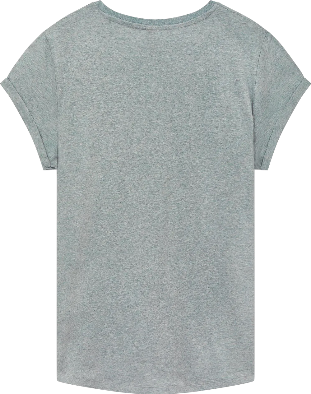 EP16-LHE4 - Women's Rolled Sleeve T-shirt - Light Heather