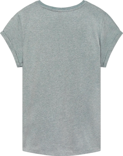 EP16-LHE3 - Women's Rolled Sleeve T-shirt - Light Heather