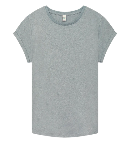 EP16-LHE4 - Women's Rolled Sleeve T-shirt - Light Heather