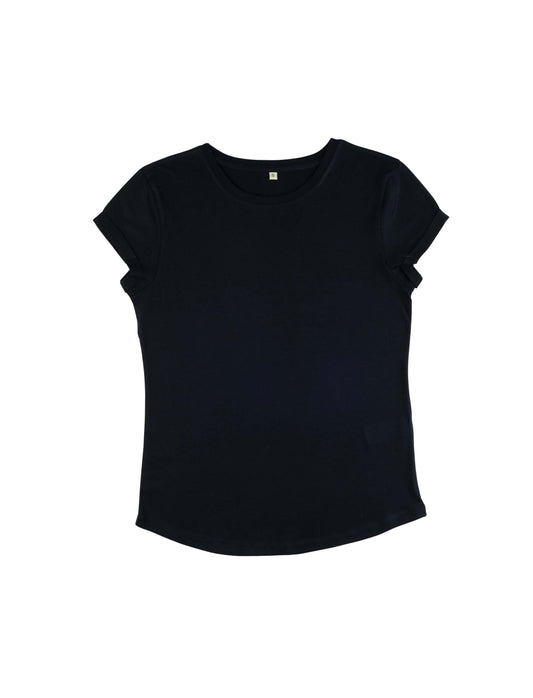 Earth Positive® Women's Rolled Sleeve T-shirt - Dark Navy - M