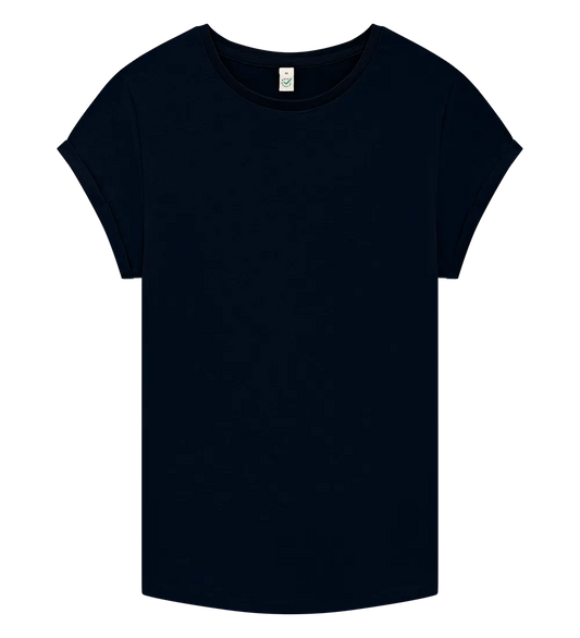EP16-NA1 - Women's Rolled Sleeve T-shirt - Dark Navy