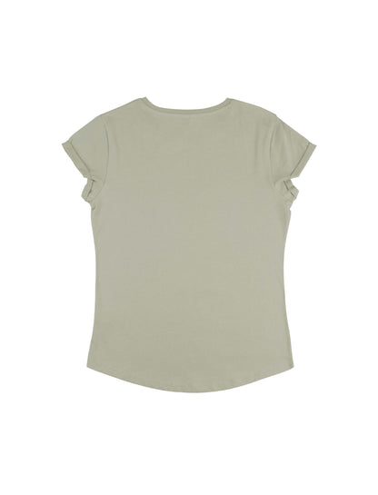 Earth Positive® Women's Rolled Sleeve T-shirt - Light Olive (Pistachio) - 2XL