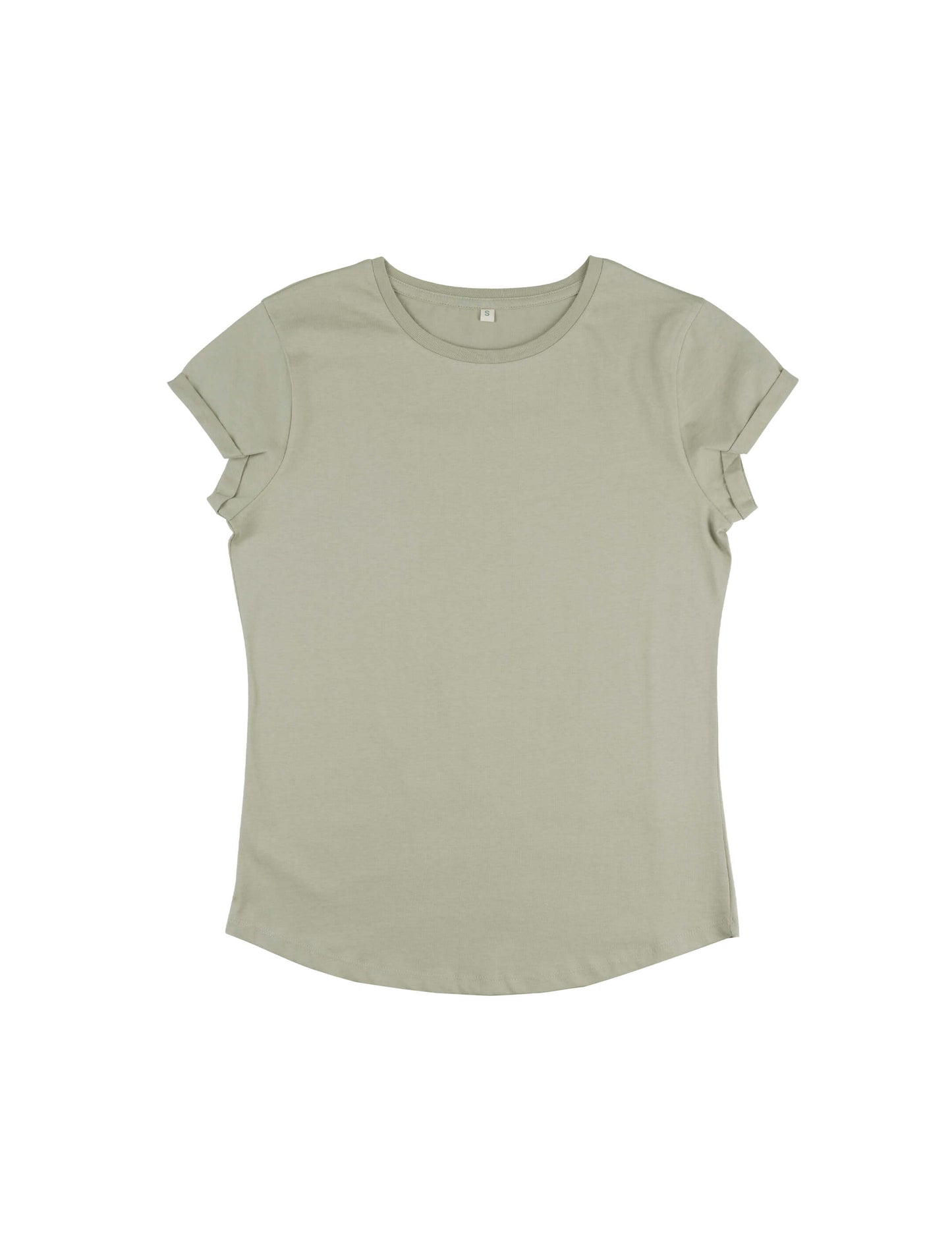 Earth Positive® Women's Rolled Sleeve T-shirt - Light Olive (Pistachio) - 2XL