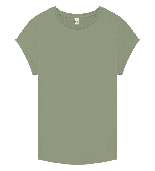 EP16-PGR3 - Women's Rolled Sleeve T-shirt - Light Olive