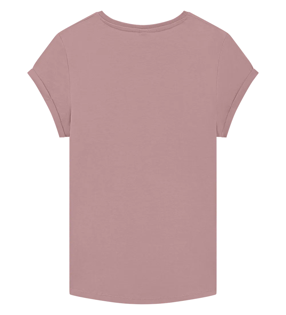 EP16-PR2 - Women's Rolled Sleeve T-shirt - Miami Pink