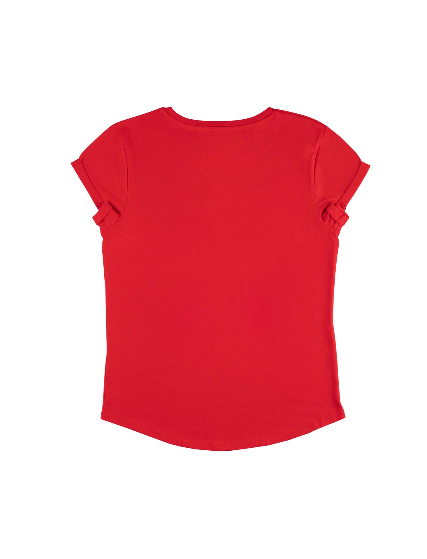 Earth Positive® Women's Rolled Sleeve T-shirt - Red - XL