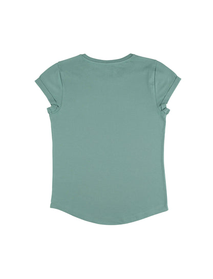 Earth Positive® Women's Rolled Sleeve T-shirt - Sage Green - XS