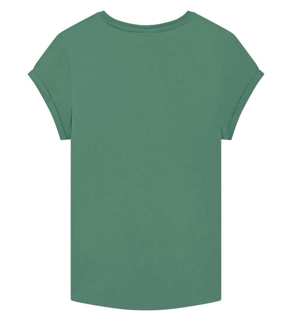 EP16-SAG00 - Women's Rolled Sleeve T-shirt - Sage Green