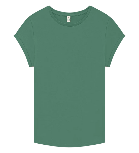 EP16-SAG4 - Women's Rolled Sleeve T-shirt - Sage Green