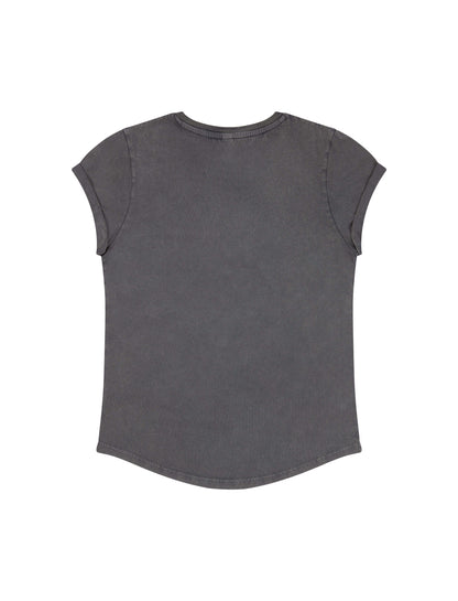 Earth Positive® Women's Rolled Sleeve T-shirt - Stone Washed Grey - S